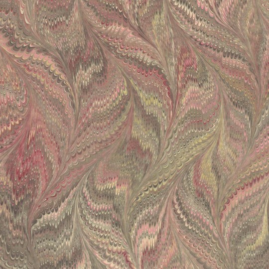 Hand Marbled Paper Butterfly Pattern in Red and Grey Multi ~ Berretti Marbled Arts